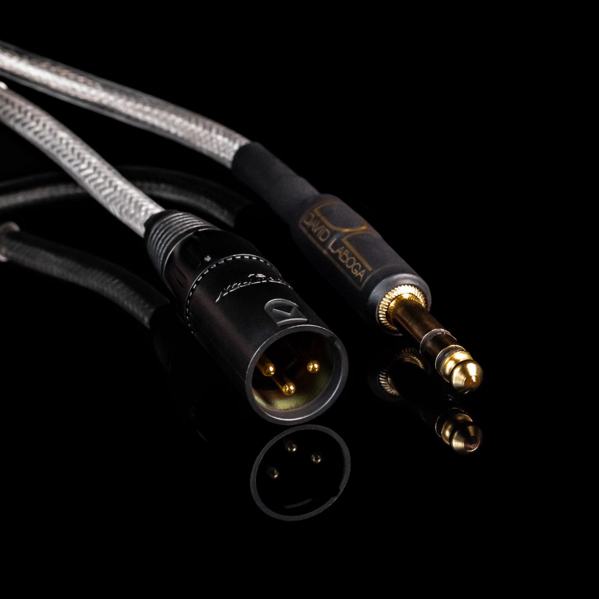 כבל מיקרופון ואודיו David Laboga Harmony Gold TRS - XLR Male 1m