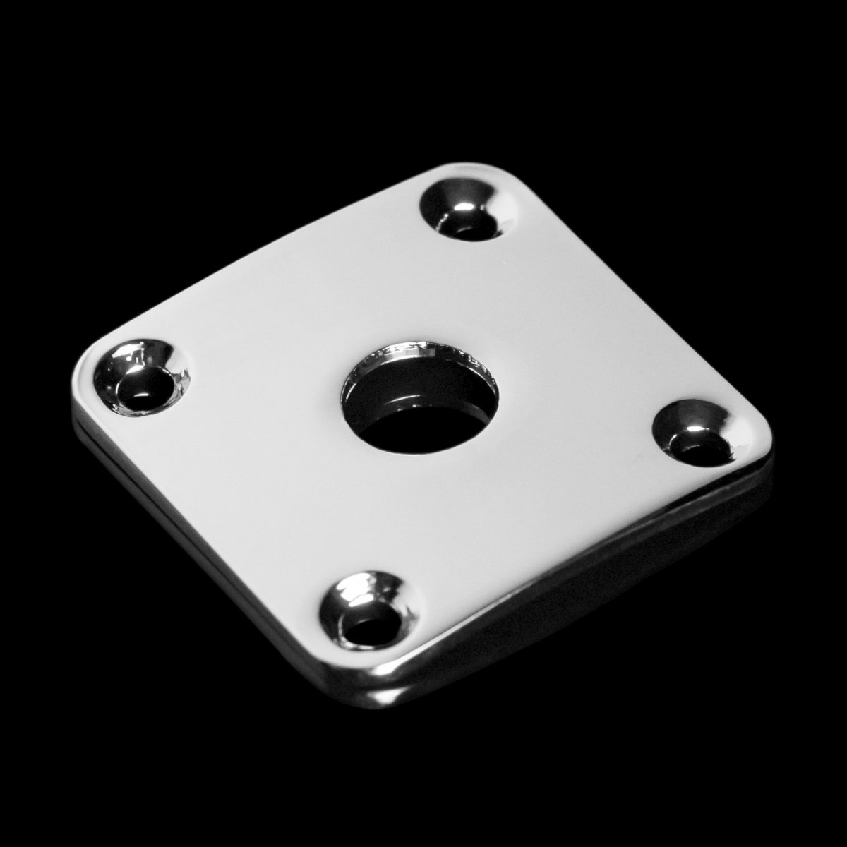 מכסה מרובע לשקע PL גיטרה חשמלית Jack Plate Chrome