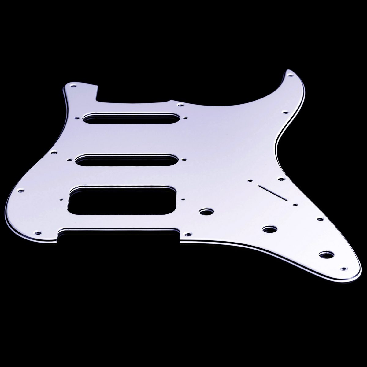 פיק גארד לבן לגיטרה חשמלית סטראט Strat 3 Ply