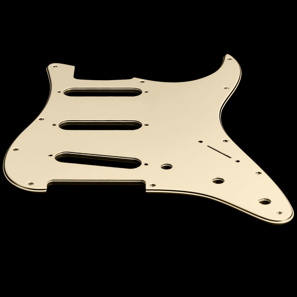 פיק גארד לגיטרה חשמלית סטראט Strat 3 Ply Aged White