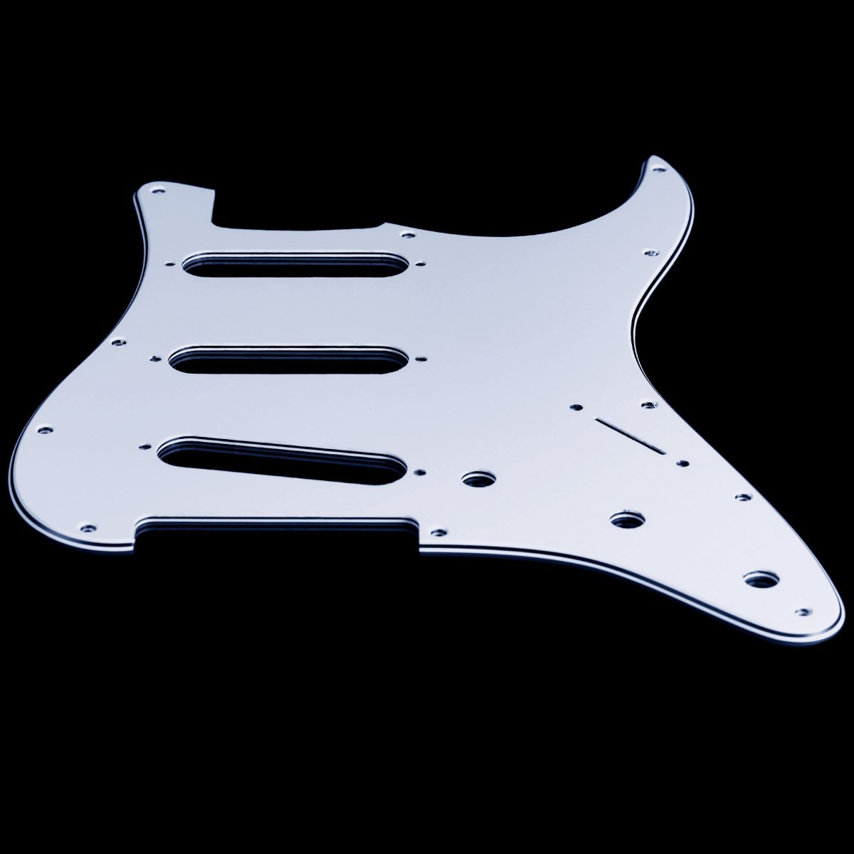 פיק גארד לבן לגיטרה חשמלית סטראט Strat 3 Ply Off White