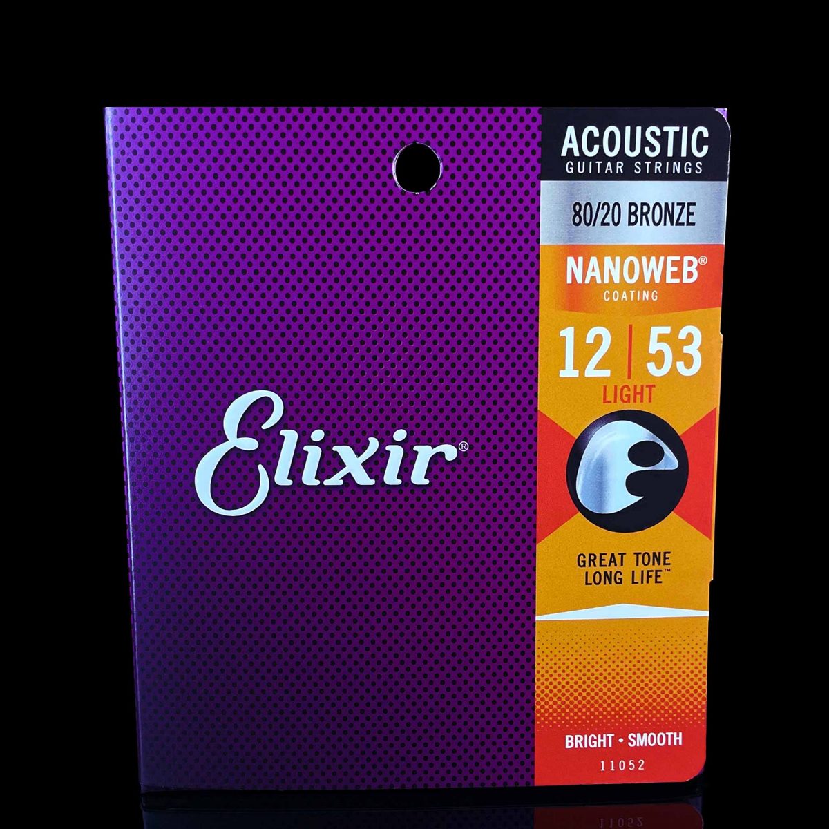 סט מיתרים לגיטרה אקוסטית אליקסיר 12-53 Elixir Nanoweb 80/20 Bronze