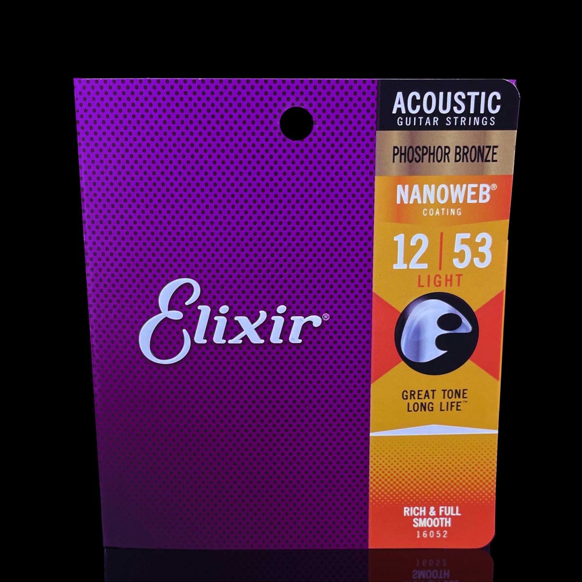 סט מיתרים לגיטרה אקוסטית אליקסיר 12-53 Elixir Nanoweb Phosphor Bronze