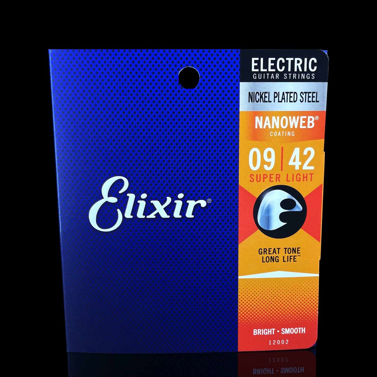 סט מיתרים לגיטרה חשמלית אליקסיר 09-42 Elixir Nanoweb Nickel