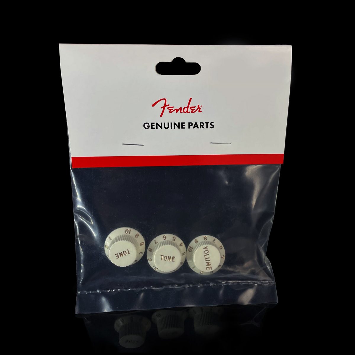 כפתורים נובים ווליום טון לגיטרה חשמלית פנדר Fender Genuine White Knobs